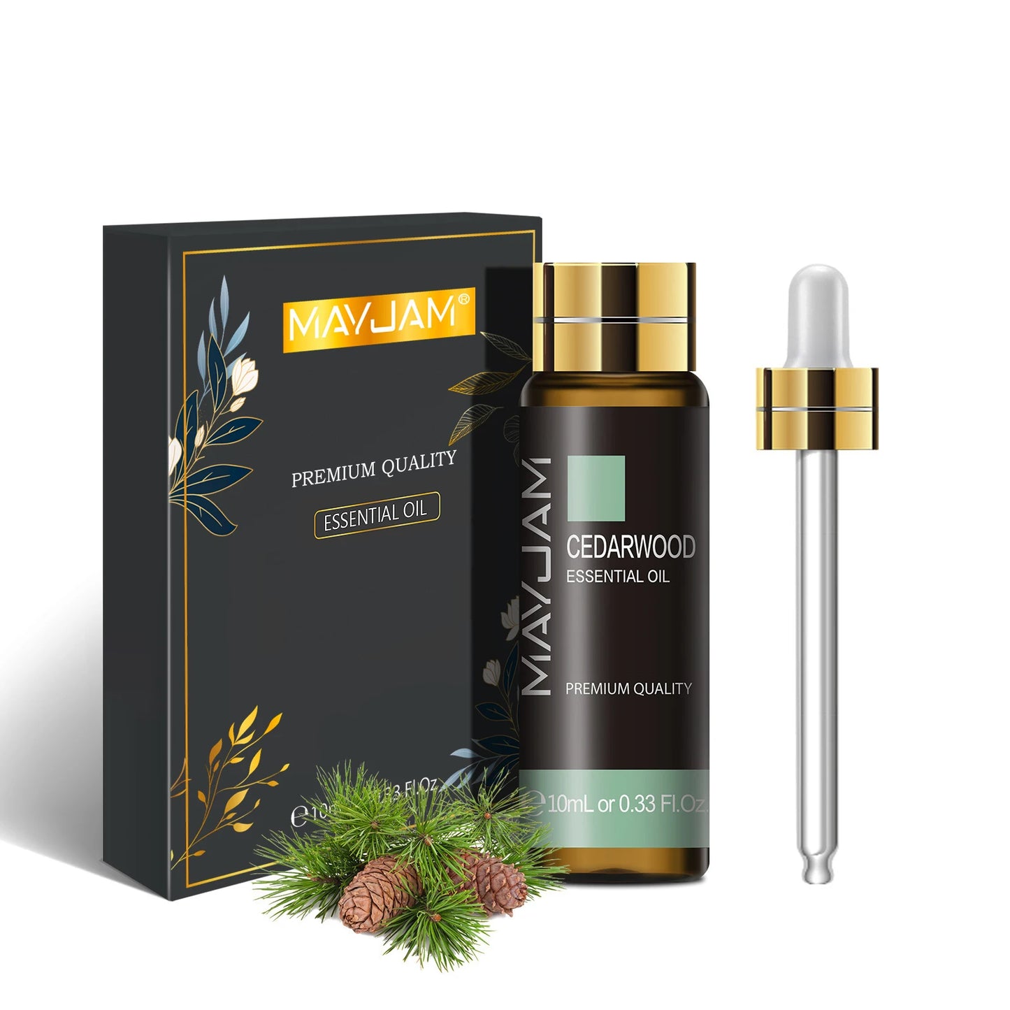Pure Plant Essential Oil 10ml – Natural Aromatherapy Oils for Diffuser & Humidifier | Relaxing Fragrance Oils (Mint, Lavender, Tea Tree, Rose, Vanilla, Sandalwood, Jasmine)