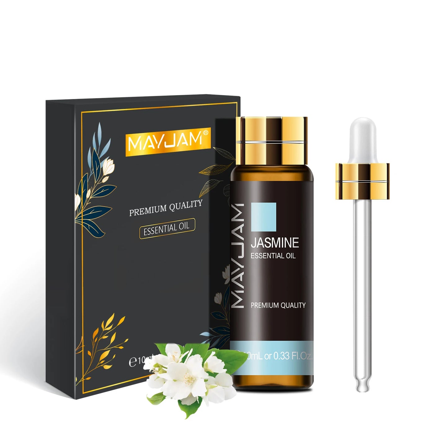 Pure Plant Essential Oil 10ml – Natural Aromatherapy Oils for Diffuser & Humidifier | Relaxing Fragrance Oils (Mint, Lavender, Tea Tree, Rose, Vanilla, Sandalwood, Jasmine)