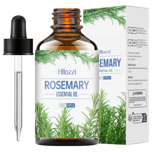 Huile Essentielle de Romarin 10ML – Stimule la Pousse des Cheveux & Renforce le Cuir Chevelu