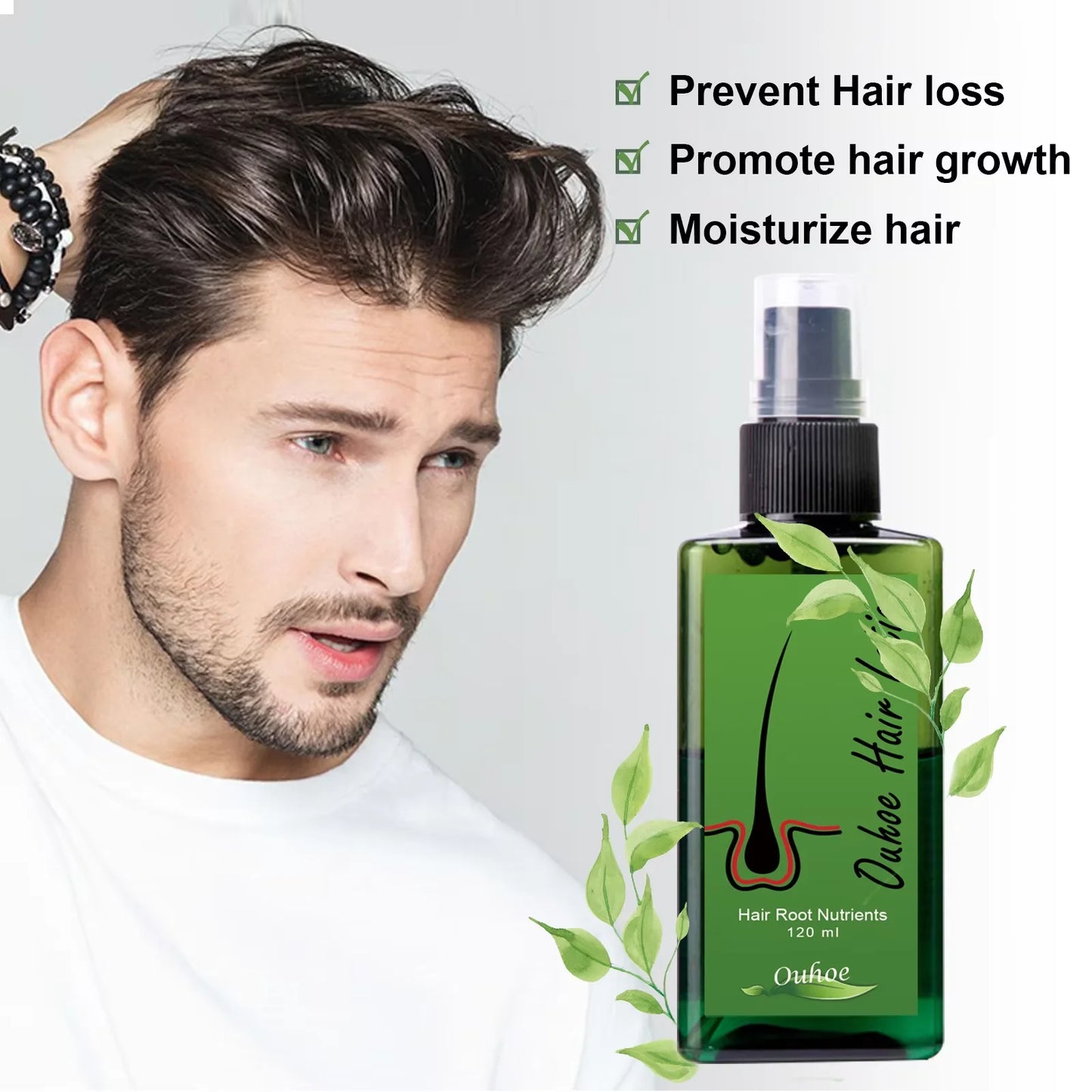 Spray Pousse Cheveux Anti-Chute – Sérum Réparateur Racines & Volume Naturel