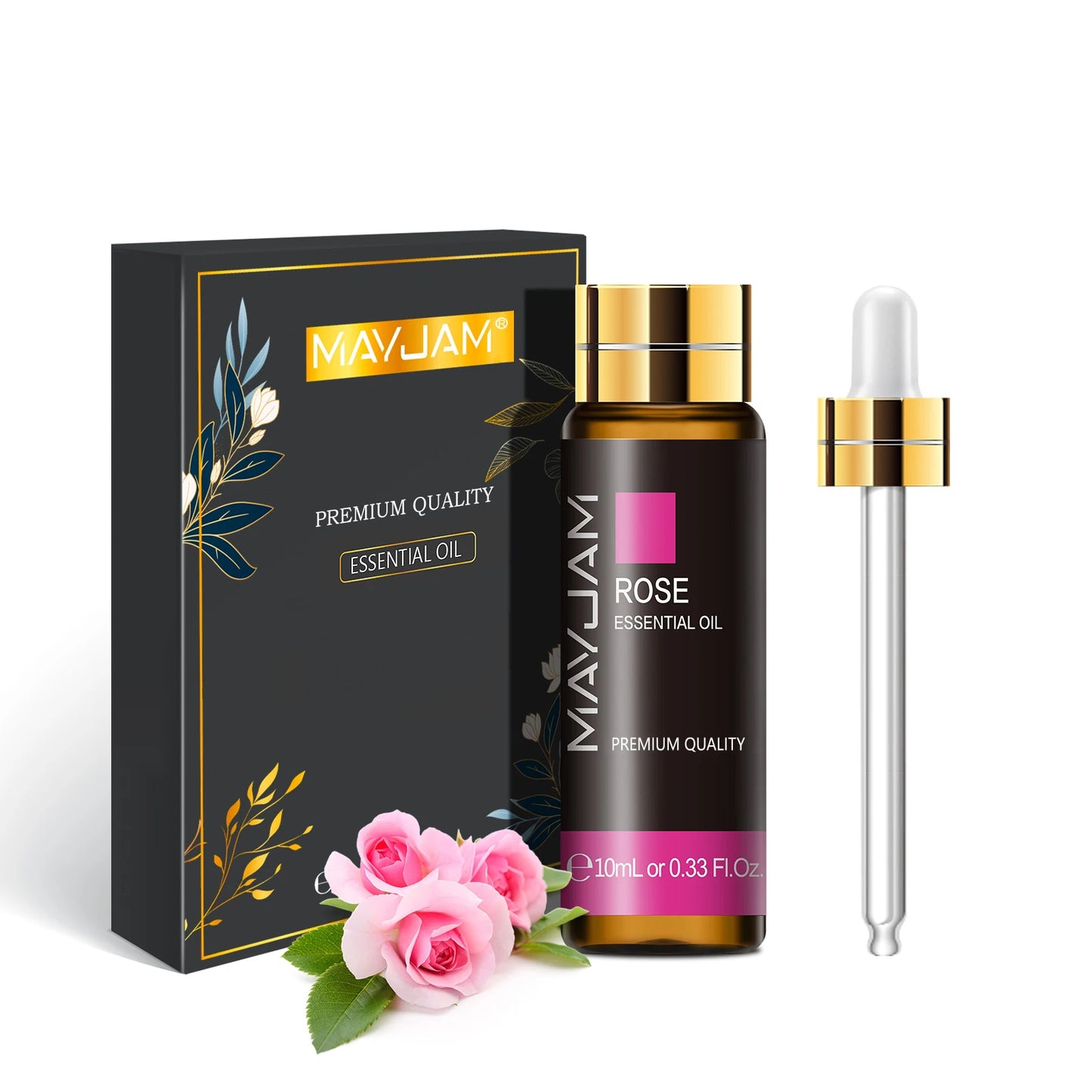 Pure Plant Essential Oil 10ml – Natural Aromatherapy Oils for Diffuser & Humidifier | Relaxing Fragrance Oils (Mint, Lavender, Tea Tree, Rose, Vanilla, Sandalwood, Jasmine)