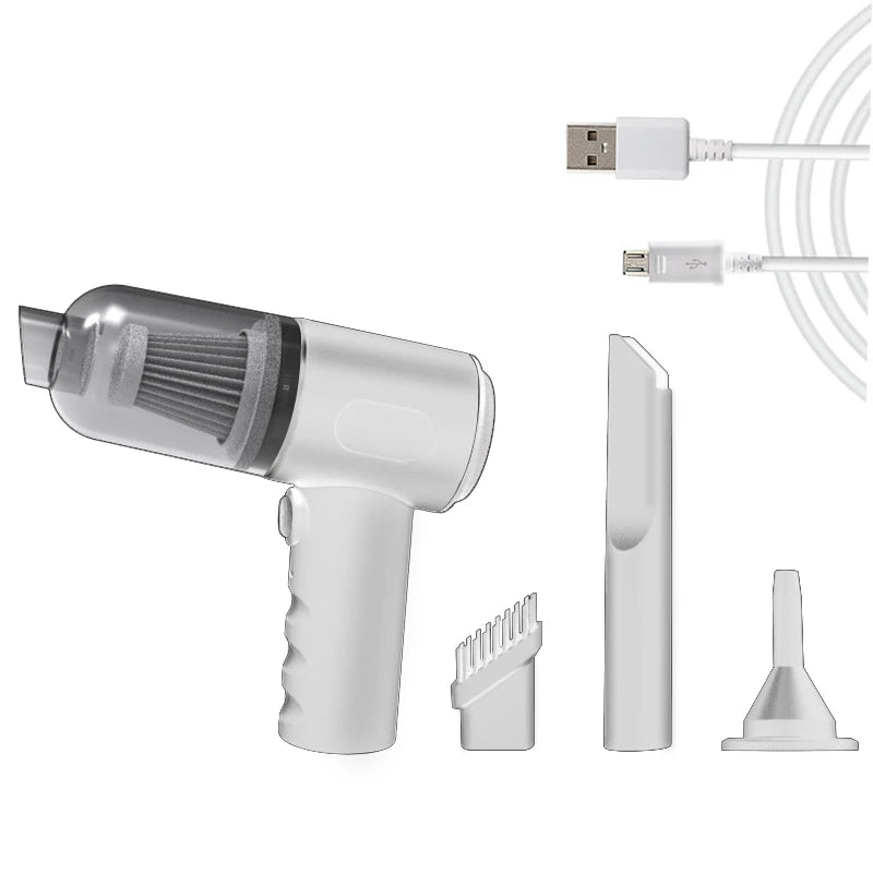 9000Pa Wireless Handheld Car Vacuum Cleaner – USB Rechargeable Wet & Dry Portable Vacuum