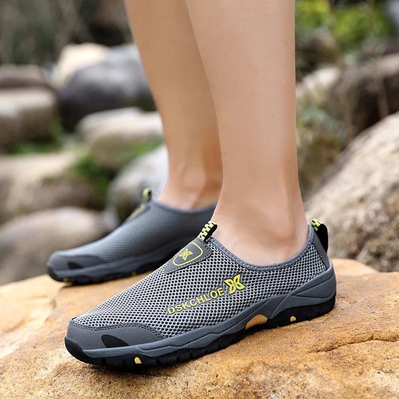 Men’s Breathable Outdoor Sneakers – Lightweight Anti-Slip Comfort Shoes for Summer & Daily Wear