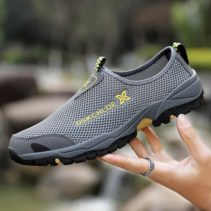 Men’s Breathable Outdoor Sneakers – Lightweight Anti-Slip Comfort Shoes for Summer & Daily Wear