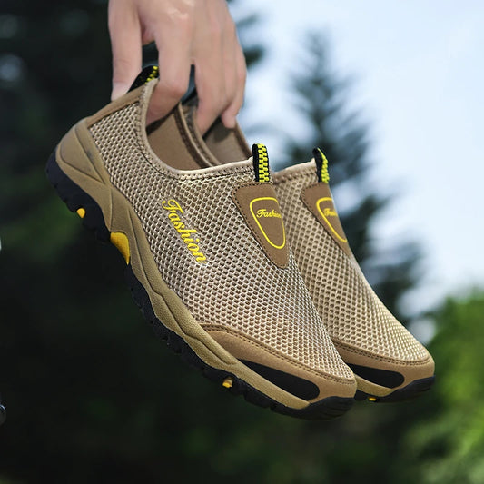 Men’s Breathable Outdoor Sneakers – Lightweight Anti-Slip Comfort Shoes for Summer & Daily Wear