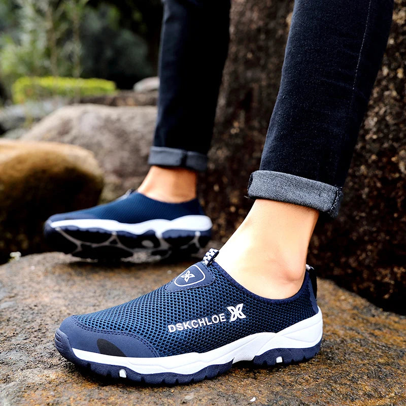 Men’s Breathable Outdoor Sneakers – Lightweight Anti-Slip Comfort Shoes for Summer & Daily Wear